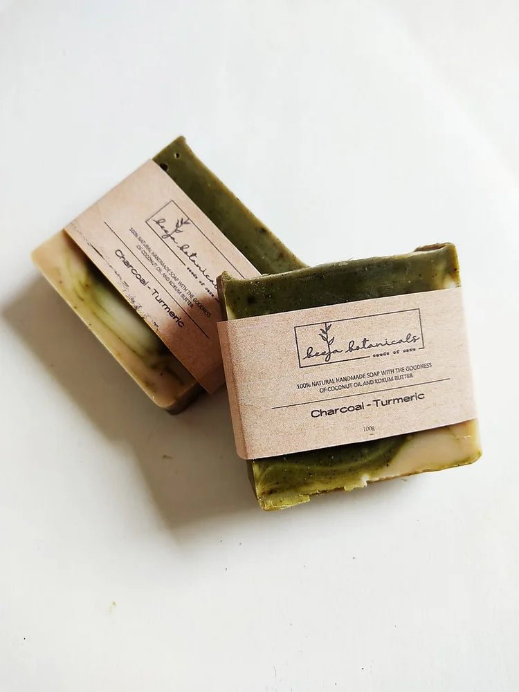 Charcoal - Turmeric Soap - Beeja Botanicals