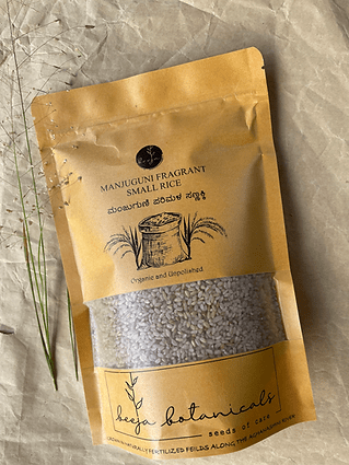 Manjuguni Fragrant Small Rice - Beeja Botanicals